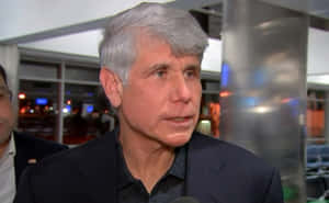 Former Illinois Governor Rod Blagojevich Delivering A Speech Wallpaper