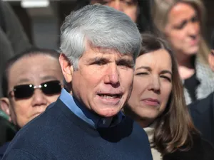 Former Illinois Governor Rod Blagojevich With His Wife Patti At A Public Conference Wallpaper