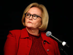 Former Senator Claire Mccaskill Dressed In Red Wallpaper