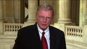 Former Senator Jim Inhofe Delivering A Speech Wallpaper