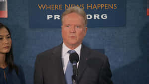 Former Senator Jim Webb Engages With Audience Wallpaper