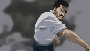 Formidable King Bradley Strikes A Pose Wallpaper