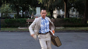 Forrest Gump Brown Suitcase Wallpaper