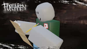 Forsaken Roblox Character Reading Map Wallpaper