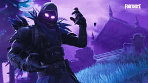 Fortnite - A Man In A Purple Costume Wallpaper