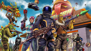 Fortnite Battle Royale Action Wallpaper