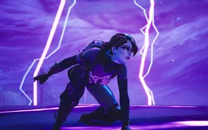Fortnite Dark Bomber Storm Backdrop Wallpaper