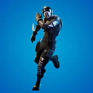 Fortnite Eight Ball Skin Action Pose Wallpaper