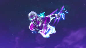 Fortnite Galaxy Jumping Down Wallpaper