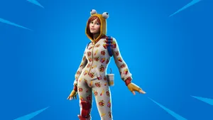 Fortnite Girl In A Onesie Wallpaper