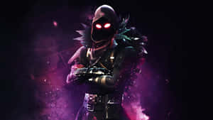 Fortnite_ Mysterious_ Masked_ Figure_ H D Wallpaper