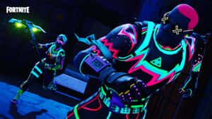 Fortnite Neon Skins Action Wallpaper