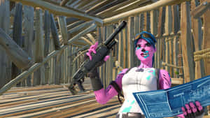 Fortnite Pink Ghoul Trooper Blueprints Wallpaper