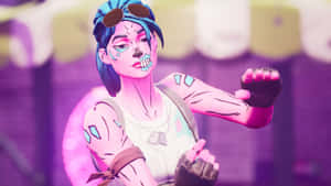 Fortnite Pink Ghoul Trooper Character Art Wallpaper