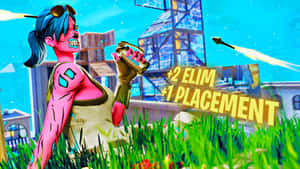 Fortnite Pink Ghoul Trooper Victory Celebration Wallpaper