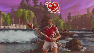 Fortnite Poised Playmaker Red Wallpaper