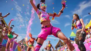 Fortnite Summer Party Dance Wallpaper