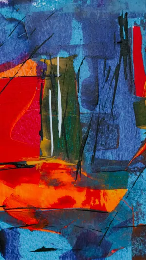 Fortuitous Boat Abstract Paint Wallpaper