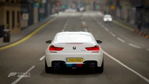Forza 4 Shows A White Bmw Wallpaper