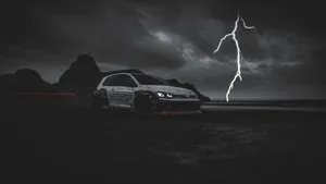 Forza 7 Sprglf White Car Wallpaper