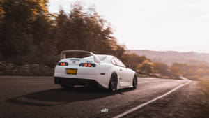 Forza Horizon 4 4k White Toyota Supra Wallpaper