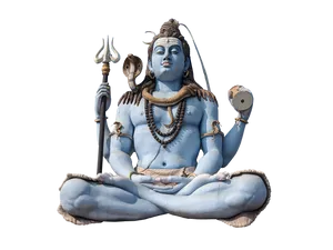Four-armed Shiv Shankar Meditation Wallpaper