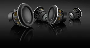 Four Black Jl Audio Speaker Parts Wallpaper