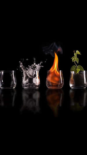 Four Elements Glasses Wallpaper