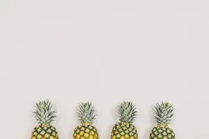 Four Pineapples Wallpaper
