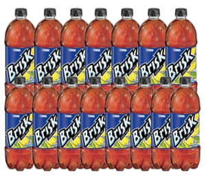 Fourteen Bottles Of Brisk Drinks Wallpaper