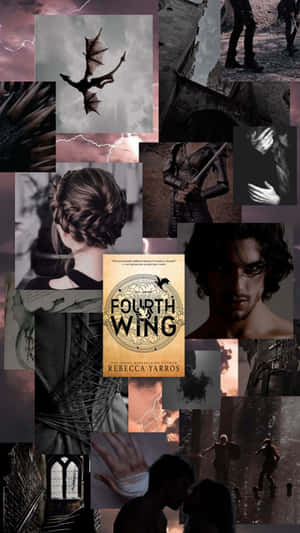 Fourth Wing Aesthetic Collage Wallpaper