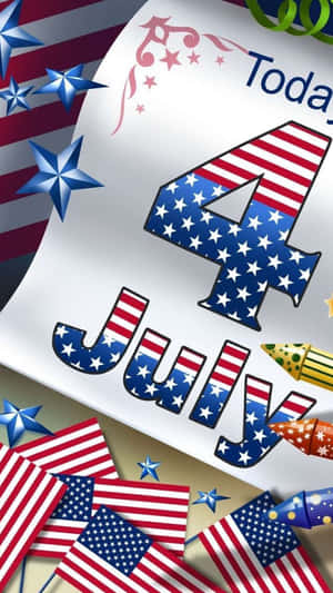 Fourthof July Celebration Graphic Wallpaper