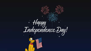 Fourthof July Celebrationwith Animated Character Wallpaper