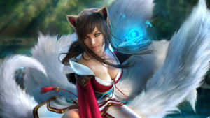 Fox Girl Mystic Warrior Wallpaper