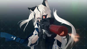 Fox Girl Sniper Aim Wallpaper