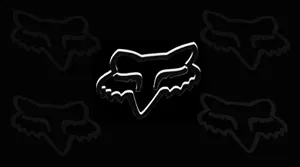 Fox Racing Logo On A Black Background Wallpaper