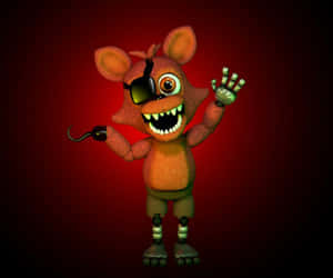 Foxy The Pirate In Action Wallpaper