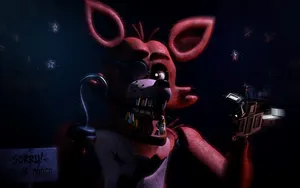 Foxy The Pirate Striking A Pose On Stage Wallpaper