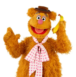 Fozzie Bear With A Banana Wallpaper
