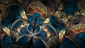 Fractal Pattern Mosaic Wallpaper