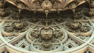 Fractal Shape China Cathedral Wallpaper