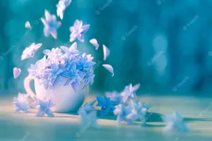 Fragile Flower Pot Wallpaper