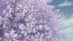 Fragrant Beauty - Anime Flower Wallpaper