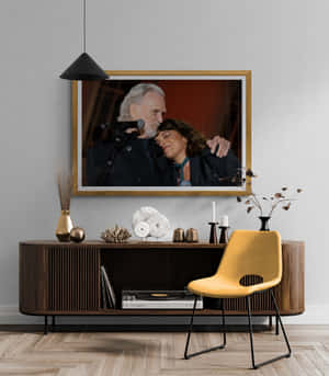 Framed Concert Moment Modern Interior Wallpaper