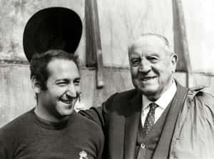 Francisco Gento With Former Real Madrid President Santiago Bernabeu Wallpaper