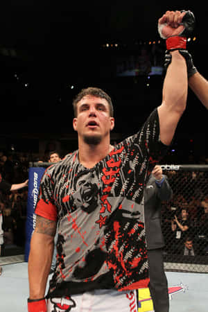 Frank Mir Victory Ufc Match Wallpaper
