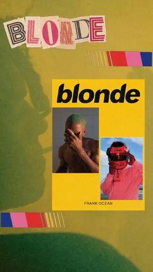 Frank Ocean Blonde Aesthetic Collage Wallpaper