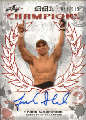 Frank Shamrock Signed Trading Card Wallpaper