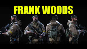 Frank Woods In Action During Call Of Duty Game Wallpaper