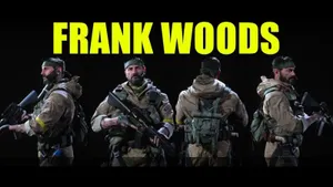 Frank Woods In Action During Call Of Duty Game Wallpaper